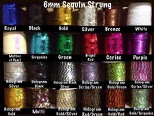 6MM FLAT STRUNG SEQUINS X 50