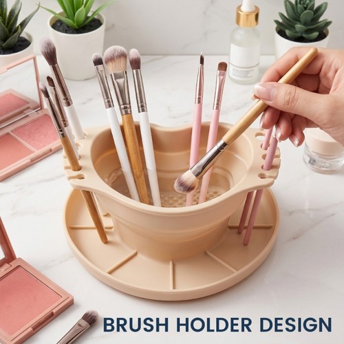 Folding silicone paint brush - folding,
