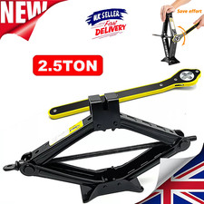 2.5 Ton Scissor Jack Lift Tool w/Crank Speed Handle Wind Up for Car Van Garage