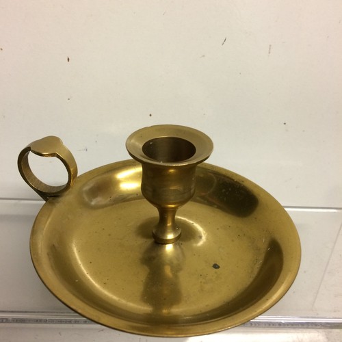 Vintage brass chamber stick - vintage,