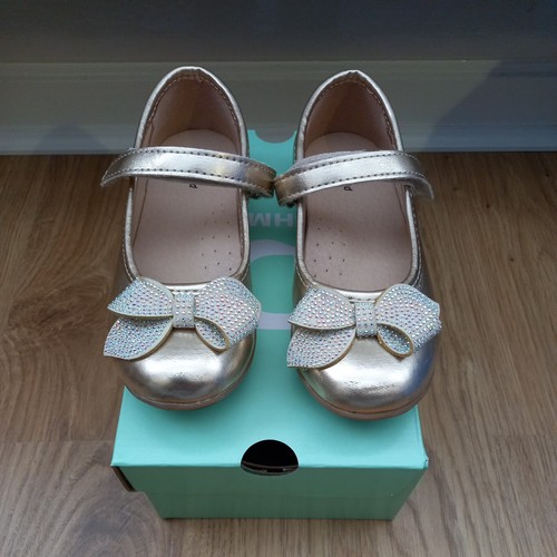 Girls flat gold shoes - girls,
