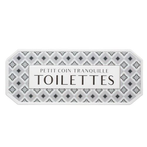 French toilettes door - french,