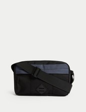 Marks & Spencer Mens Black Crossbody Bag - M&S