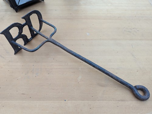 Antique wrought iron branding - antique,