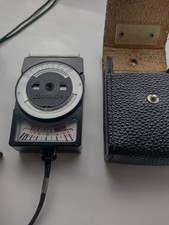 Vintage Leningrad 8  Exposure Meter With Case  - Made In USSR