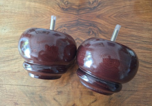 Large mahogany turned - mahogany,