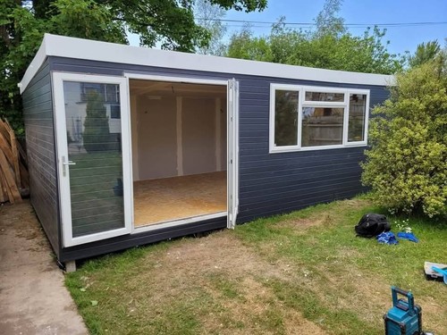 Garden rooms summerhouse man - garden, rooms/