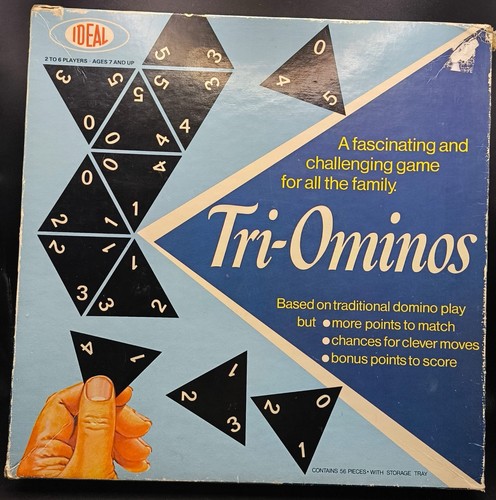 Vintage ideal tri ominos - tri-ominos, 1968
