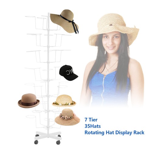 Rotating hat display rack - hat,