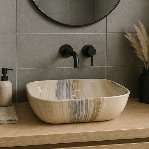 Marble luxe brown and - brown, grey