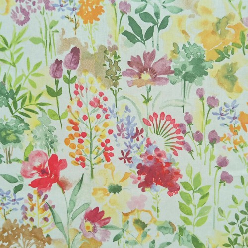 Multi floral green purple - floral,