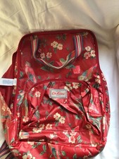 Cath Kidston Red Floral Backpack Laptop 