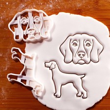 Set of 2 Weimaraner Cookie