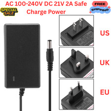 (UK Plug) 21V 2A Charger