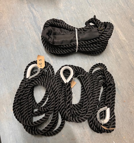 14mm black polyester mooring - 14mm,