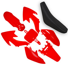 RED CRF50 PIT BIKE PLASTIC FAIRING SET WITH SEAT PAD 50cc 110cc 125cc PITBIKE