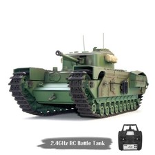 Tongde 1/16 RC Tank Churchill Mk.VII RC Infrared Battle Toys Barrel Recoil UK