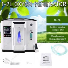 Household Touch Screen 1-7L/min Oxygene Concentrator Machine W/Remote Control