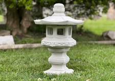Handmade Japanese Lantern Pagoda Concrete Zen Garden Ornament Outdoor Stone