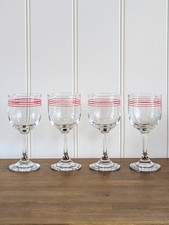 4 x Vintage French Bistro Red