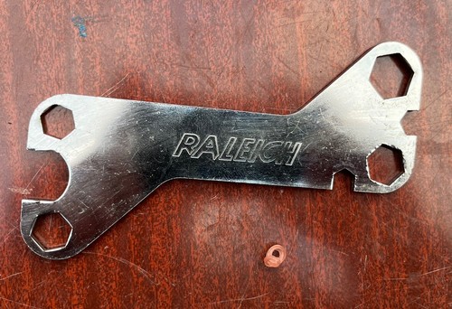 Vintage raleigh bike - bike, spanner