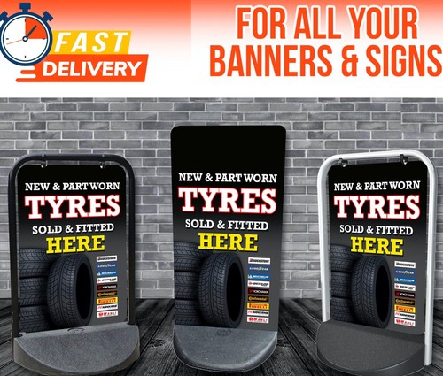 Tyre pavement sign for - , garage