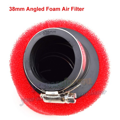 38mm angled foam air filter - angled,