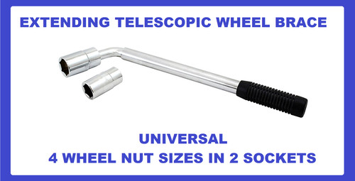 Wheel brace wrench extendable - wheel,