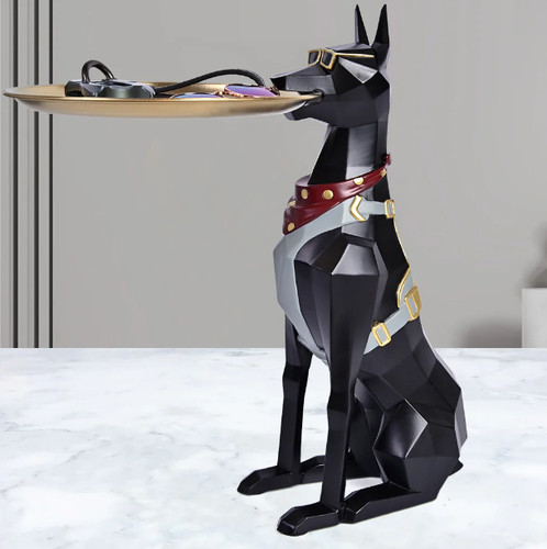 Decorative doberman butler - doberman,