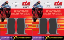 4 Front Brake Pads SBS 634 DC