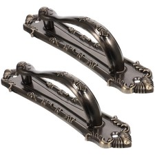 2pcs Doors And Windows Wooden Door Handles Antique Vintage Pull Bars