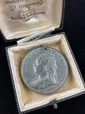 Pewter Queen Victoria Diamond Jubilee Commemorative Medal 1897