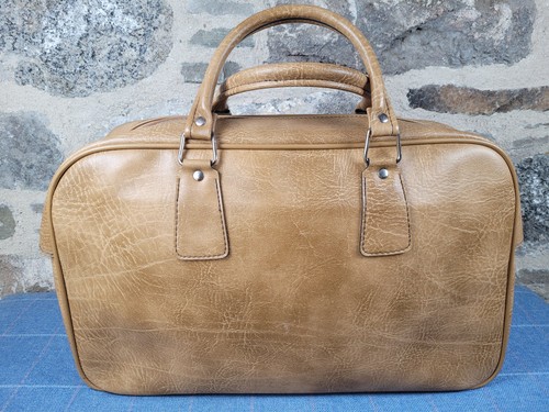 Vintage brown leather - vintage, duffle