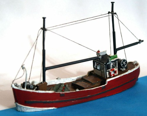 Wooden fishing trawler - wooden,