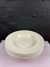 6 x Wedgwood Paul Costelloe Extra Large Grey Pasta Bowls 35.5 cm x 6 cm Set