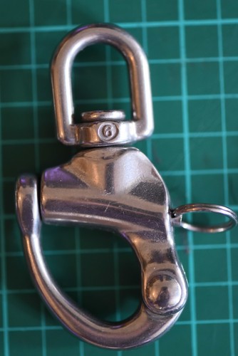 Swivelling snap shackle 5cm - swivelling, 8.5cm