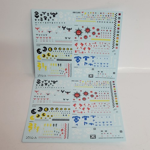 Orks transfer sheet - sheet, decals