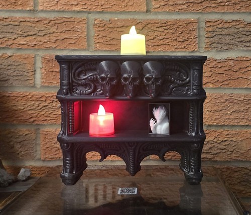 Gothic skull shelf - skull,