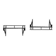 Metal Hanging Pan Pot Rack Wall Mounted With 10 Hook Holders Kitchen Storage Org