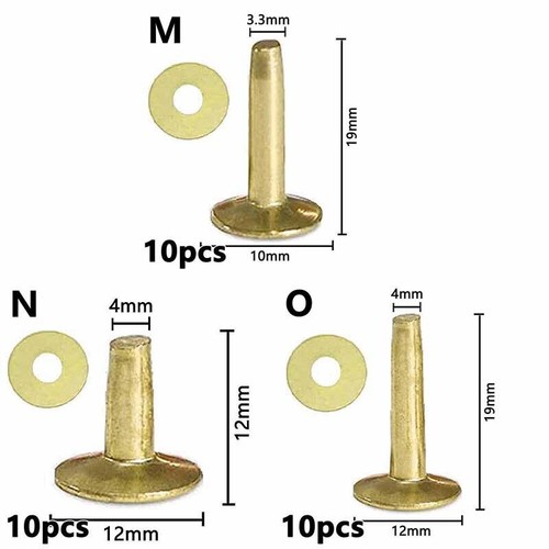 Solid copper rivets burrs - solid,