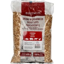 Browin Wood Chips 100% Cherry 450g KL02 VERY SMALL For Meat Smoking BBQ