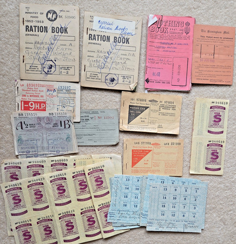 Job lot ration books fuel - ration,