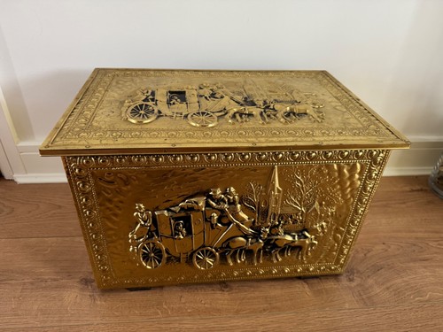Vintage 1970s brass coal - 1970s,