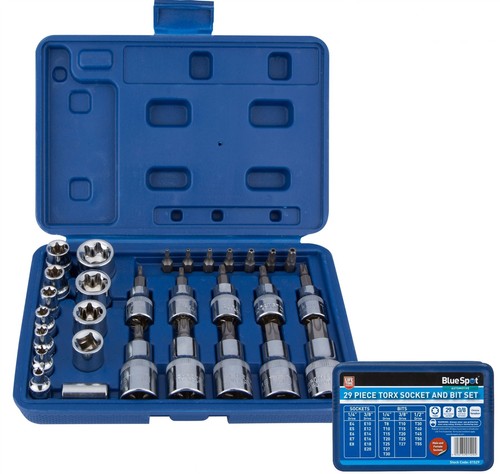 Bluespot 29pc torx socket bit - bluespot,