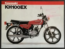 KAWASAKI KH100EX MOTORCYCLE Sales Leaflet c1981 #99943-1200 UK-E X-X
