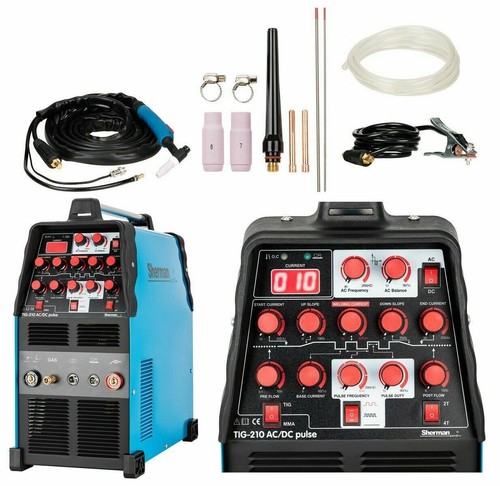 Sherman tig 210 - ac/dc, pulse