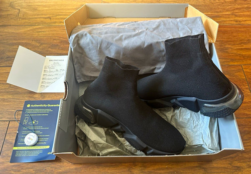 Balenciaga speed black - black, sock