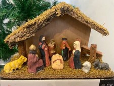 Nativity Scene~Traditional Christmas~Small 8" x 5" ~New In Box~FAST POSTAGE