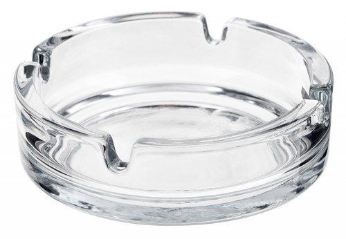 Round glass ashtray - glass,