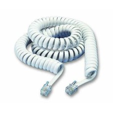 BT Decor 2200 2500 2600 Replacement Curly Coiled Telephone Handset Cord White